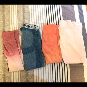 Gymshark variety leggings bundle